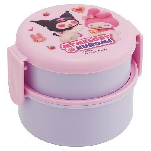 丸型ランチボックス 2段 500ml マイメロディ クロミ Netflix ONWR1 ( 1個 )