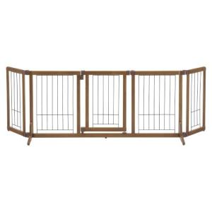 Richell ペット用木製おくだけゲート レギュラー/ワイド　2台セット リッチェル（Richell） ペット用木製おくだけドア付きゲート Sサイズ