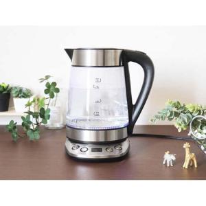 サスティア 温度調整ガラス電気ケトル 1.7L...の詳細画像3