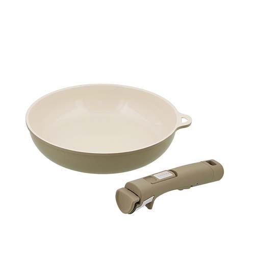 LIV PLUS ソノマ フライパン＆ハンドルセット IH ガス火対応 LV-0401 ( 1セット...