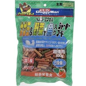 ドギーマン ヘルシーエクセルササミ＆野菜ジャーキーフード ( 400g