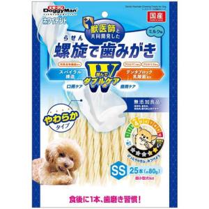 ドギーマン ホワイデント 螺旋で歯みがき Wケア S ( 18本入 )/ : 爽快