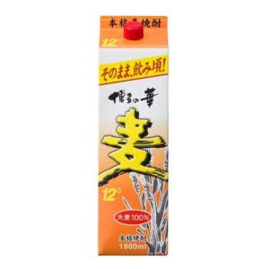 福徳長酒類 博多の華 むぎ 12度 1.8Lパック 麦焼酎 12％ 1800ml : 焼酎