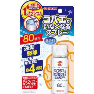 コバエがいなくなるスプレー 80回 ( 20ml )/ 金鳥(KINCHO)｜soukai