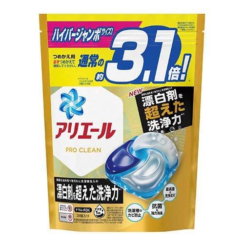 アリエール 洗濯洗剤 ジェルボール4D プロクリーン 詰め替え ハイパージャンボ ( 28個入 )/...