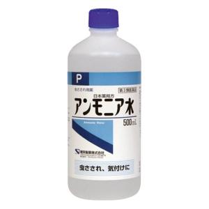 (第3類医薬品)日本薬局方 アンモニア水P ( 500ml )/ ケンエー ( 虫さされ かゆみ )｜soukai