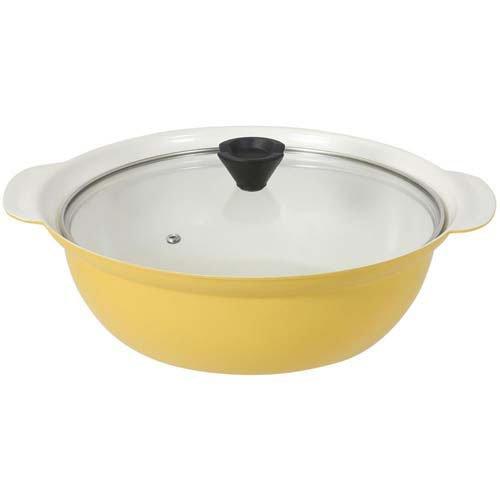 LIV PLUS ビストロ・セラミック 蒸し目皿付 IH卓上鍋 26cm NQ-0421 ( 1個 ...