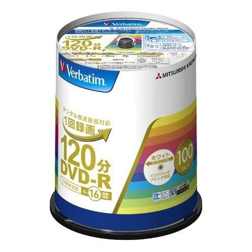 バーベイタム DVD-R 録画用 16倍速 VHR12JP100V4 ( 100枚入 )/ バーベイ...