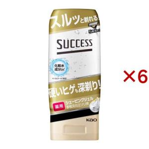 サクセス 薬用シェービングジェル 多枚刃カミソリ用 ( 180g*6本セット )/ サクセス｜soukai