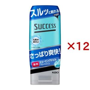 サクセス 薬用シェービングジェル フレッシュ ( 180g*12本セット )/ サクセス｜soukai