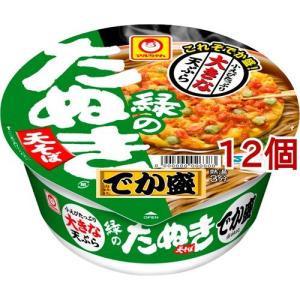 マルちゃん 緑のたぬき天そば でか盛 ( 146g*12個セット