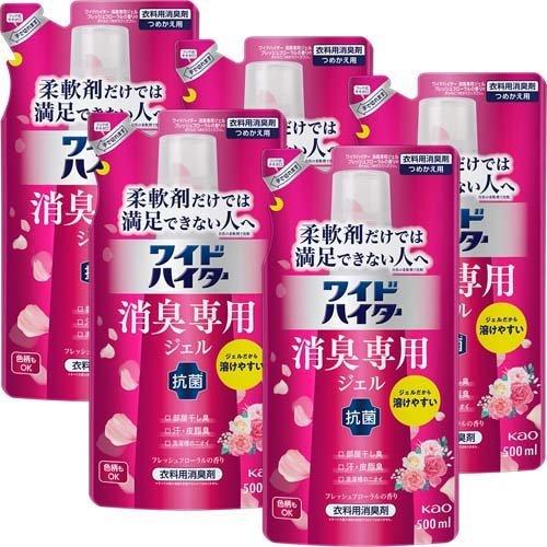 ワイドハイター 消臭専用ジェル フレッシュフローラルの香り つめかえ用 ( 500ml*5袋セット ...