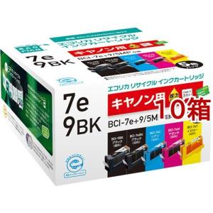 エコリカ キヤノン BCI-7E+9／5MP 4色パック+9BK互換 ( 10箱セット )｜soukai
