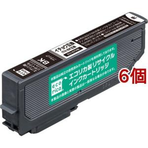 エコリカ エプソン用インクカートリッジ ECI-EITH-B ブラック ( 6個セット )｜soukai