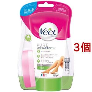 ヴィート ピュア Veet PURE ピュア バスタイム除毛クリーム しっかり除毛(150g*12個セット)[除毛剤・脱毛剤] ヴィート ピュア Veet PURE バスタイム除毛クリーム 敏感肌用 ( 150g*3