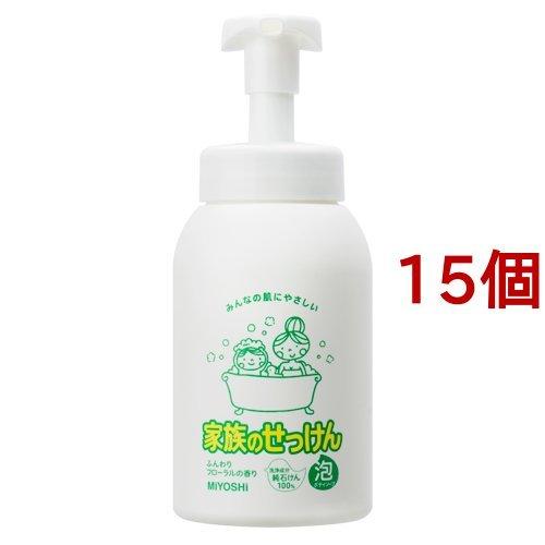 ミヨシ石鹸 家族のせっけん 泡ボディソープ ( 600ml*15個セット )/ ミヨシ石鹸