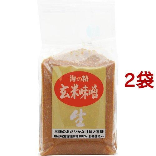 海の精 玄米味噌 ( 1kg*2袋セット )/ 海の精