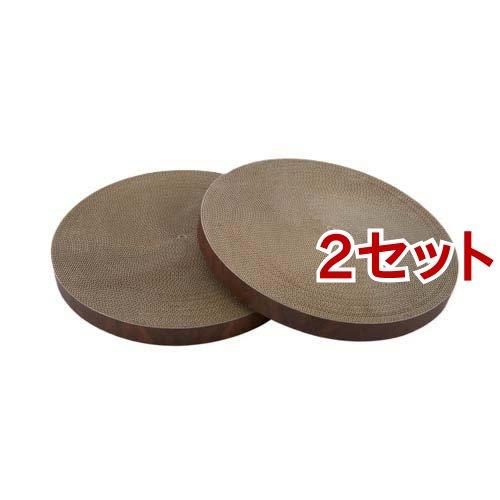 猫壱 バリバリボウルXL 交換用つめとぎ ダークブラウン ( 2個入×2セット )/ 猫壱