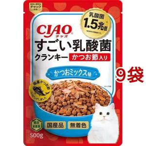 CIAO すごい乳酸菌クランキー かつお節入り まぐろミックス味 ( 500g