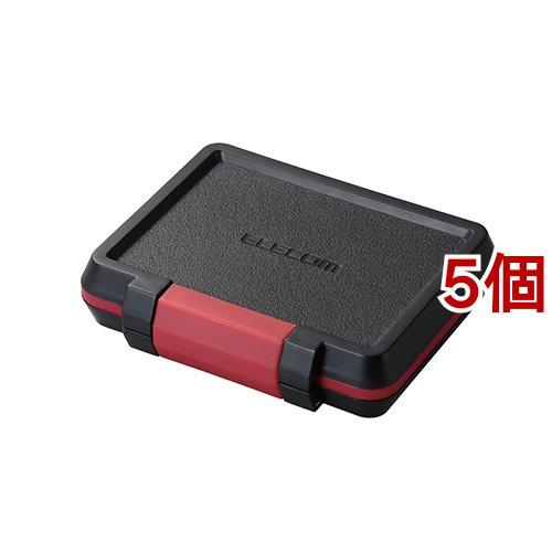 エレコム SD microSDカードケース 耐衝撃 CMC-SDCHD01BK ( 5個セット )/...