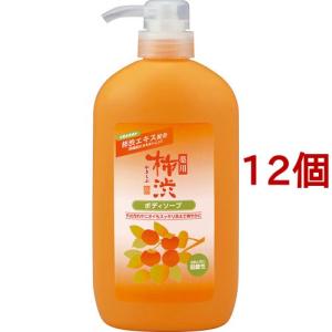 薬用 柿渋 ボディソープ ( 600ml*12個セット )/ 薬用柿渋(熊野油脂)｜soukai