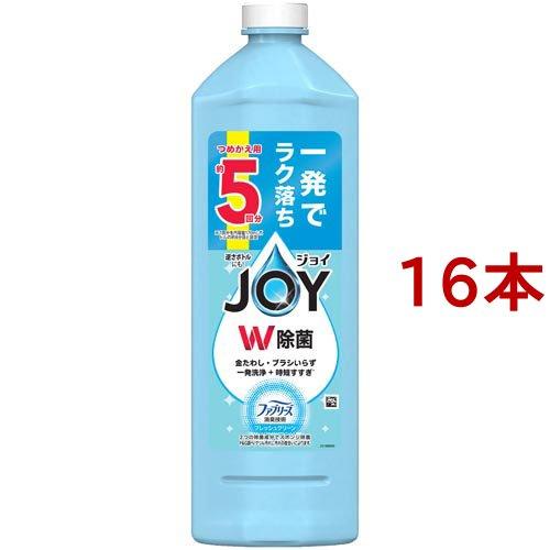 ジョイ W除菌 食器用洗剤 ファブリーズW消臭 フレッシュクリーン 詰め替え ( 670ml*16本...