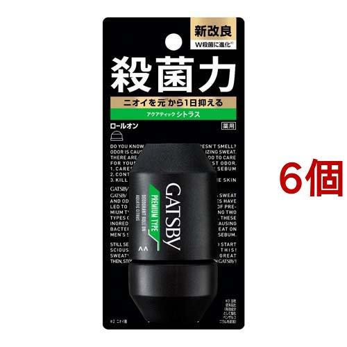 ギャツビー プレミアムタイプ デオドラント ロールオン アクアティックシトラス ( 60ml*6個セ...