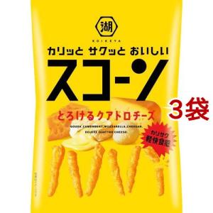 湖池屋 スコーン とろけるクアトロチーズ ( 78g*3袋セット )/ 湖池屋(コイケヤ) ( つまみ・おつまみ・お菓子・おやつ )｜爽快ドラッグ