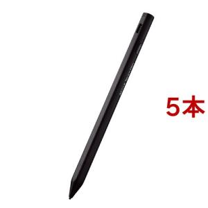 エレコム タッチペン スタイラスペン 充電式 USB Type-C 充電 ブラック P-TPACST03BK ( 5本セット )/ エレコム(ELECOM)｜soukai