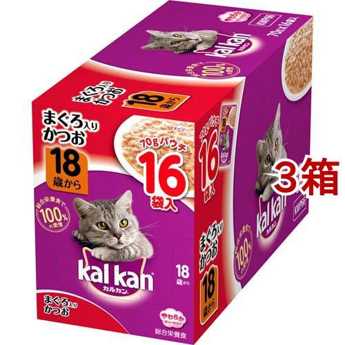 カルカン パウチ 18歳から まぐろ入りかつお ( 70g*16袋入*3箱セット )/ カルカン(k...