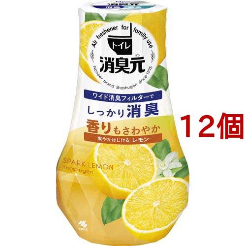 トイレの消臭元 爽やかはじけるレモン 芳香消臭剤 トイレ用 ( 400ml*12個セット )/ 消臭...