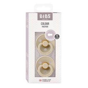 BIBS おしゃぶり カラー 2PK サイズ1 Vanilla／Vanilla ( 2個入 )｜soukai