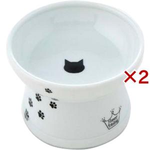猫壱 ハッピーダイニング 脚付フードボウル 猫柄 シリコン付き ( 1個