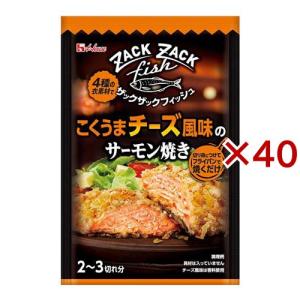 ハウス ザックザックフィッシュ こくうまチーズ風味のサーモン焼き ( 31.5g×40セット )/ ハウス｜soukai