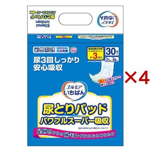 エルモア いちばん 尿とりパッド パワフルスーパー吸収 ( 30枚入×4セット )/ エルモア いち...