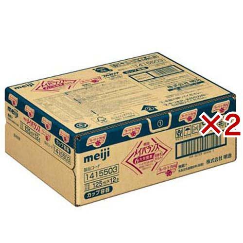 メイバランスミニ カップ ブルーベリーヨーグルト味 ( 12本入×2セット(1本125mL) )/ ...