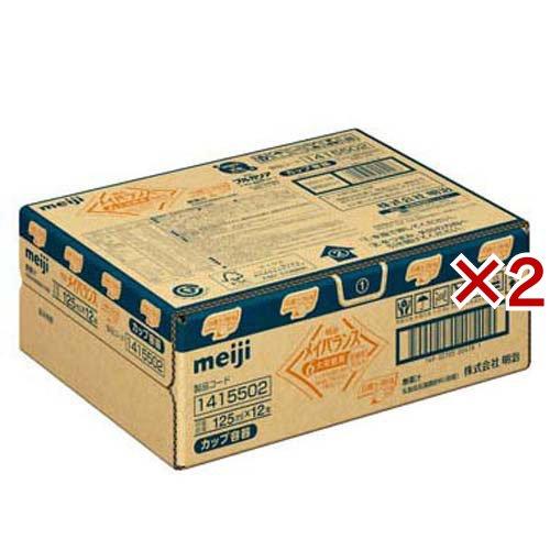 メイバランスミニ カップ 白桃ヨーグルト味 ( 12本入×2セット(1本125mL) )/ メイバラ...