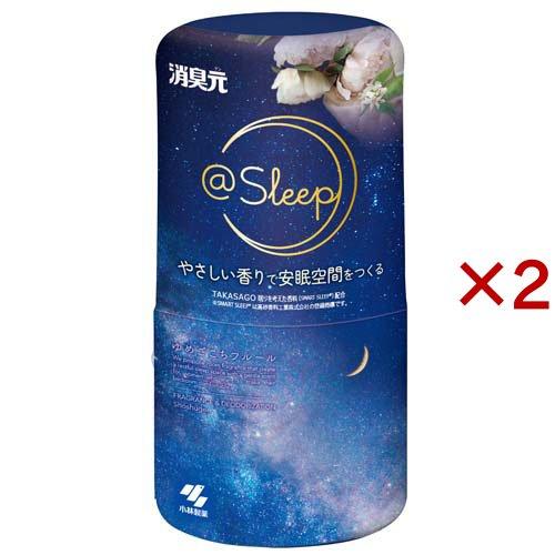 消臭元 ＠Sleep ゆめごこちフルール 寝室用 本体 ( 400ml×2セット )/ 消臭元