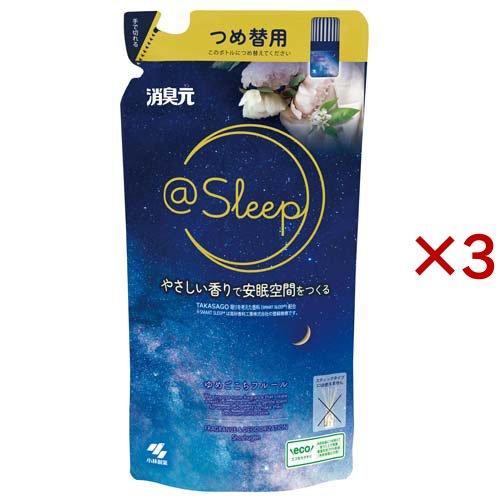 消臭元 ＠Sleep ゆめごこちフルール 寝室用 つめ替用 ( 400ml×3セット )/ 消臭元