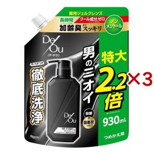 デ・オウ クレンジングウォッシュ 930mL つめかえ用 特大サイズ６個セット デ・オウ薬用ジェルクレンズノンメントール詰め替え用特大