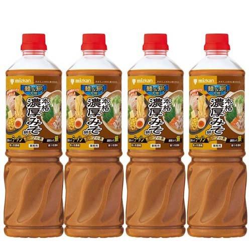 ミツカン 麺＆鍋大陸 本格濃厚みそ鍋スープの素 ( 1140g×4セット )/ 麺＆鍋大陸(鍋の素)