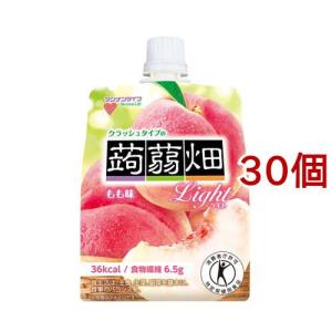 マンナンライフ　クラッシュタイプの蒟蒻畑 15箱（90個）大容量　まとめ売り！ マンナンライフ クラッシュタイプの蒟蒻畑ライト もも味【特定保健用