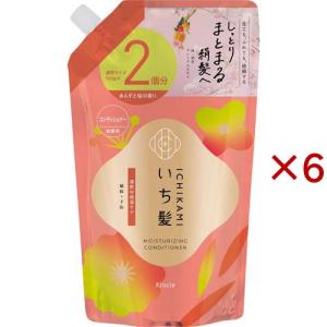 いち髪 濃密W保湿ケア コンディショナー 詰め替え 大容量 ( 640g×6セット )/ いち髪