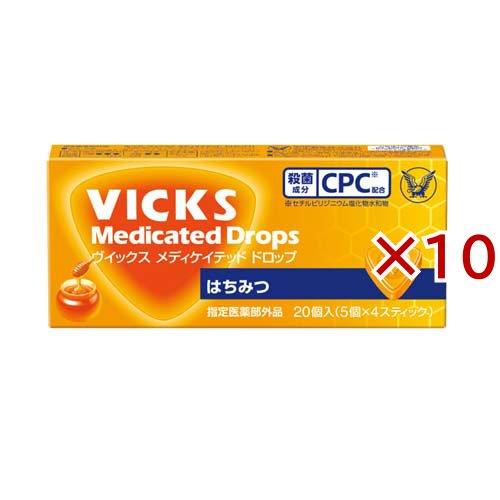 ヴイックス メディケイテッド ドロップ はちみつ ( 20個入×10セット )/ ヴィックス(VIC...