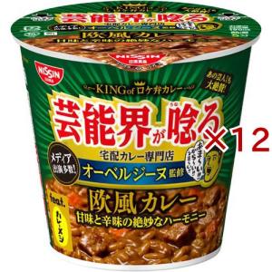 日清 オーベルジーヌ監修 欧風カレー ケース ( 6食入×2セット(1食87g) )/ カップメシ