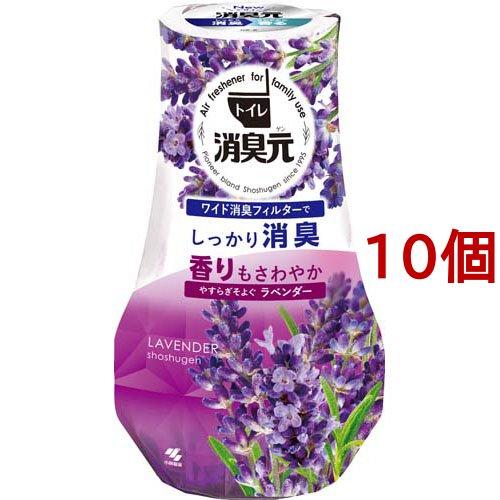 トイレの消臭元 やすらぎそよぐラベンダー 芳香消臭剤 トイレ用 ( 400ml*10個セット )/ ...