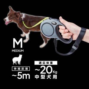 犬用伸縮リード リールリードEX M グレー ...の詳細画像2