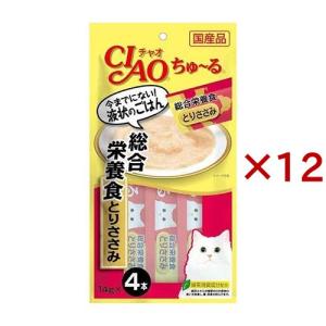 INABA ちゅ〜る いなば ちゅ〜る 総合栄養食 とりささみ 14g×4本