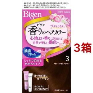 ビゲン 香りのヘアカラー クリーム 3 明るいライトブラウン ( 1セット