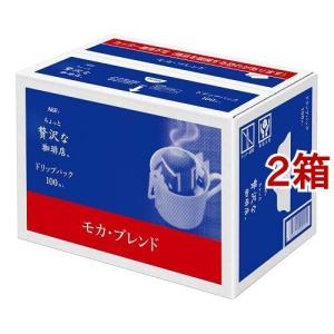 AGF ちょっと贅沢な珈琲店 レギュラーコーヒー ドリップコーヒー モカブレンド ( 7g*100袋入*2箱セット )｜soukai